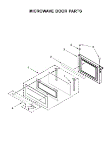 Microwave Door Parts parts for Kitchenaid Wall Oven/Microwave Combo KOCE507EBS04 from AppliancePartsPros.com