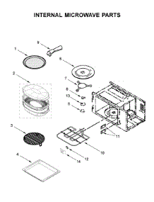 Internal Microwave Parts parts for Kitchenaid Wall Oven/Microwave Combo KOCE507EBS04 from AppliancePartsPros.com