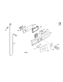 Facia Panel / Power Cord parts for Bosch Washer WAW285H2UC/09 from AppliancePartsPros.com