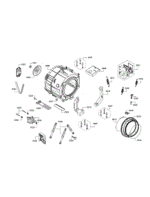Drum / Motor / Power Module parts for Bosch Washer WAW285H2UC/09 from AppliancePartsPros.com