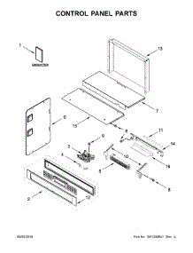 Control Panel Parts parts for Kitchenaid Wall Oven/Microwave Combo KOCE507EBS04 from AppliancePartsPros.com
