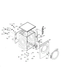 Cabinet parts for Bosch Washer WAW285H2UC/09 from AppliancePartsPros.com