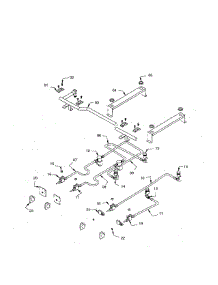 Manifold Assembly parts for Thermador Range RDSS30RS/01 from AppliancePartsPros.com