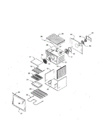Main Oven Liner & Module parts for Thermador Range RDSS30RS/01 from AppliancePartsPros.com