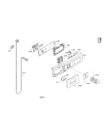 Panel-Facia / Power Cord parts for Bosch Washer WAW285H2UC/12 from AppliancePartsPros.com