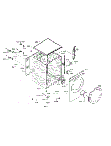 Cabinet parts for Bosch Washer WAW285H2UC/12 from AppliancePartsPros.com