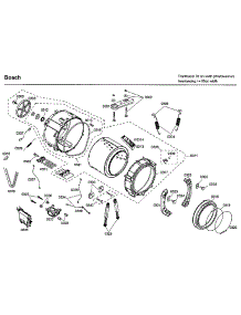 Tub parts for Bosch Washer WFMC3301UC/10 from AppliancePartsPros.com