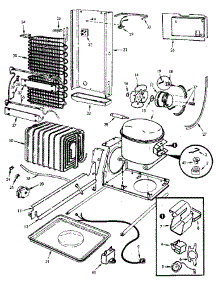 Unit Compartment & System parts for Jenn-Air Side-By-Side Refrigerator JRS223B-M7N06A from AppliancePartsPros.com
