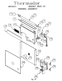 Snorket Assembly parts for Thermador Electric Range RED30VQW / 9708 & UP from AppliancePartsPros.com