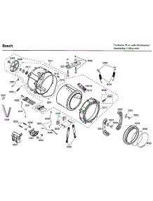 Tub parts for Bosch Washer WFMC4301UC/04 from AppliancePartsPros.com