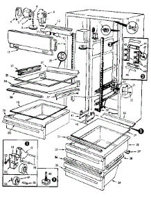 Fresh Food Compartment parts for Jenn-Air Side-By-Side Refrigerator JRS226B/MAQ21B from AppliancePartsPros.com