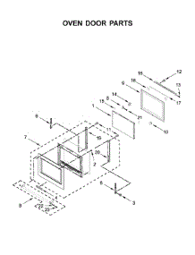 Oven Door Parts parts for Kitchenaid Wall Oven/Microwave Combo KOCE900HBS00 from AppliancePartsPros.com