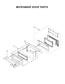 Microwave Door Parts parts for Kitchenaid Wall Oven/Microwave Combo KOCE900HBS00 from AppliancePartsPros.com