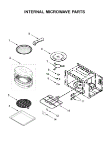 Internal Microwave Parts parts for Kitchenaid Wall Oven/Microwave Combo KOCE900HBS00 from AppliancePartsPros.com