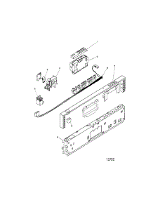 Fascia Panel parts for Bosch Dishwasher SHU9912UC/12 / FD 8003 from AppliancePartsPros.com