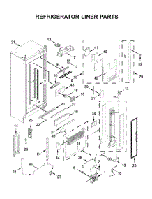 Refrigerator Liner Parts parts for Jenn-Air Side-By-Side Refrigerator JBRFR36IGX00 from AppliancePartsPros.com
