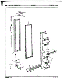 Freezer Door parts for Maytag Refrigerator NNS227J/9P10A from AppliancePartsPros.com