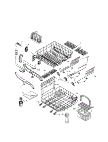 Racks parts for Bosch Dishwasher SHU5312UC/12 from AppliancePartsPros.com