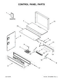 Control Panel Parts parts for Kitchenaid Wall Oven/Microwave Combo KOCE500EBS07 from AppliancePartsPros.com