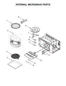 Internal Microwave Parts parts for Kitchenaid Wall Oven/Microwave Combo KOCE500EBS07 from AppliancePartsPros.com