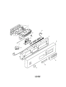 Fascia Panel parts for Bosch Dishwasher SHU5314UC/11 from AppliancePartsPros.com
