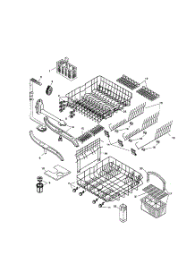 Racks parts for Bosch Dishwasher SHU5314UC/11 from AppliancePartsPros.com
