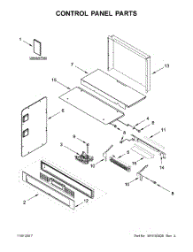 Control Panel Parts parts for Kitchenaid Wall Oven/Microwave Combo KOCE500ESS06 from AppliancePartsPros.com