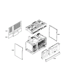 Cabinet Parts parts for Thermador Gas Range PRG486ELG02 from AppliancePartsPros.com