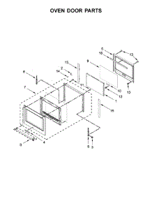 Oven Door Parts parts for Kitchenaid Wall Oven/Microwave Combo KOCE507EWH07 from AppliancePartsPros.com