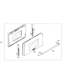 Large Door parts for Thermador Gas Range PRG486ELG02 from AppliancePartsPros.com