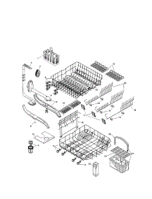 Racks parts for Bosch Dishwasher SHU5316UC/11 from AppliancePartsPros.com