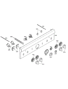 Front Panel parts for Thermador Gas Range PRL304EH02 from AppliancePartsPros.com