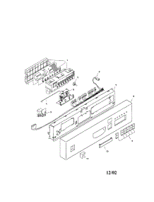 Fascia Panel parts for Bosch Dishwasher SHU5316UC/11 from AppliancePartsPros.com
