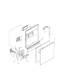 Door Assembly parts for Bosch Dishwasher SHU5316UC/11 from AppliancePartsPros.com