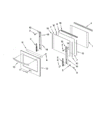 Oven Door parts for Kitchenaid Wall Oven/Microwave Combo KEMS308SSS03 from AppliancePartsPros.com