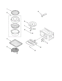 Internal Microwave parts for Kitchenaid Wall Oven/Microwave Combo KEMS308SSS03 from AppliancePartsPros.com