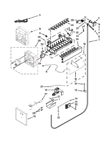 Ice Maker Parts parts for Jenn-Air Side-By-Side Refrigerator JS42NXFXDW10 from AppliancePartsPros.com