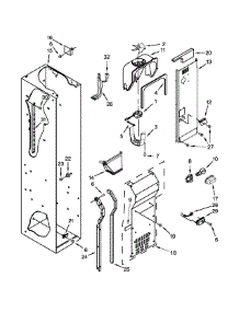 Freezer Liner And Air Flow Parts parts for Jenn-Air Side-By-Side Refrigerator JS42NXFXDW10 from AppliancePartsPros.com