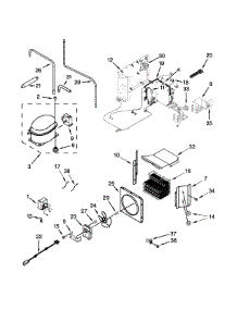 Upper Unit Parts parts for Jenn-Air Side-By-Side Refrigerator JS42NXFXDW10 from AppliancePartsPros.com