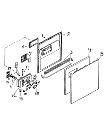 Door Assy parts for Bosch Dishwasher SHU43C05UC/14 from AppliancePartsPros.com