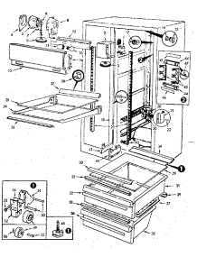 Refrigerator / Fresh Food Compartment parts for Jenn-Air Side-By-Side Refrigerator JRSI202B/M8N01A from AppliancePartsPros.com