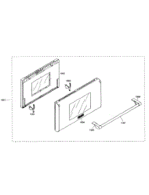 Door Assy parts for Thermador Gas Range PRG364ELG01 from AppliancePartsPros.com