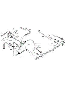 Connections parts for Thermador Gas Range PRG364ELG01 from AppliancePartsPros.com