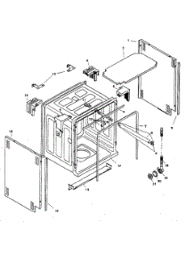 Tank Assy parts for Bosch Dishwasher SHU5306UC/12 from AppliancePartsPros.com