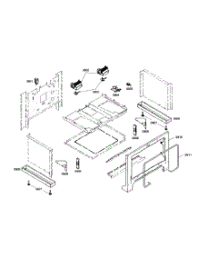 Mounting parts for Thermador Gas Range PRG364ELG01 from AppliancePartsPros.com