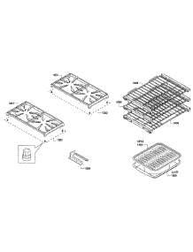 Racks / Shelfs parts for Thermador Gas Range PRG364GDH/01 from AppliancePartsPros.com