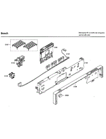 Control Panel parts for Bosch Dishwasher SHX46L15UC/36 from AppliancePartsPros.com