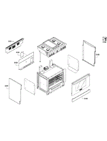 Cabinet Assy parts for Thermador Gas Range PRG364GDH/01 from AppliancePartsPros.com