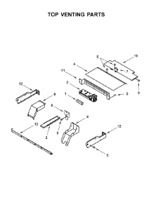 Top Venting Parts parts for Kitchenaid Electric Wall Oven KODC304EWH01 from AppliancePartsPros.com