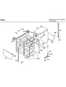 Frame parts for Bosch Dishwasher SHX46L15UC/40 from AppliancePartsPros.com